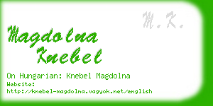 magdolna knebel business card